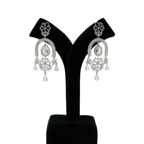 Elegant Stone Studded Wedding Earrings for Women